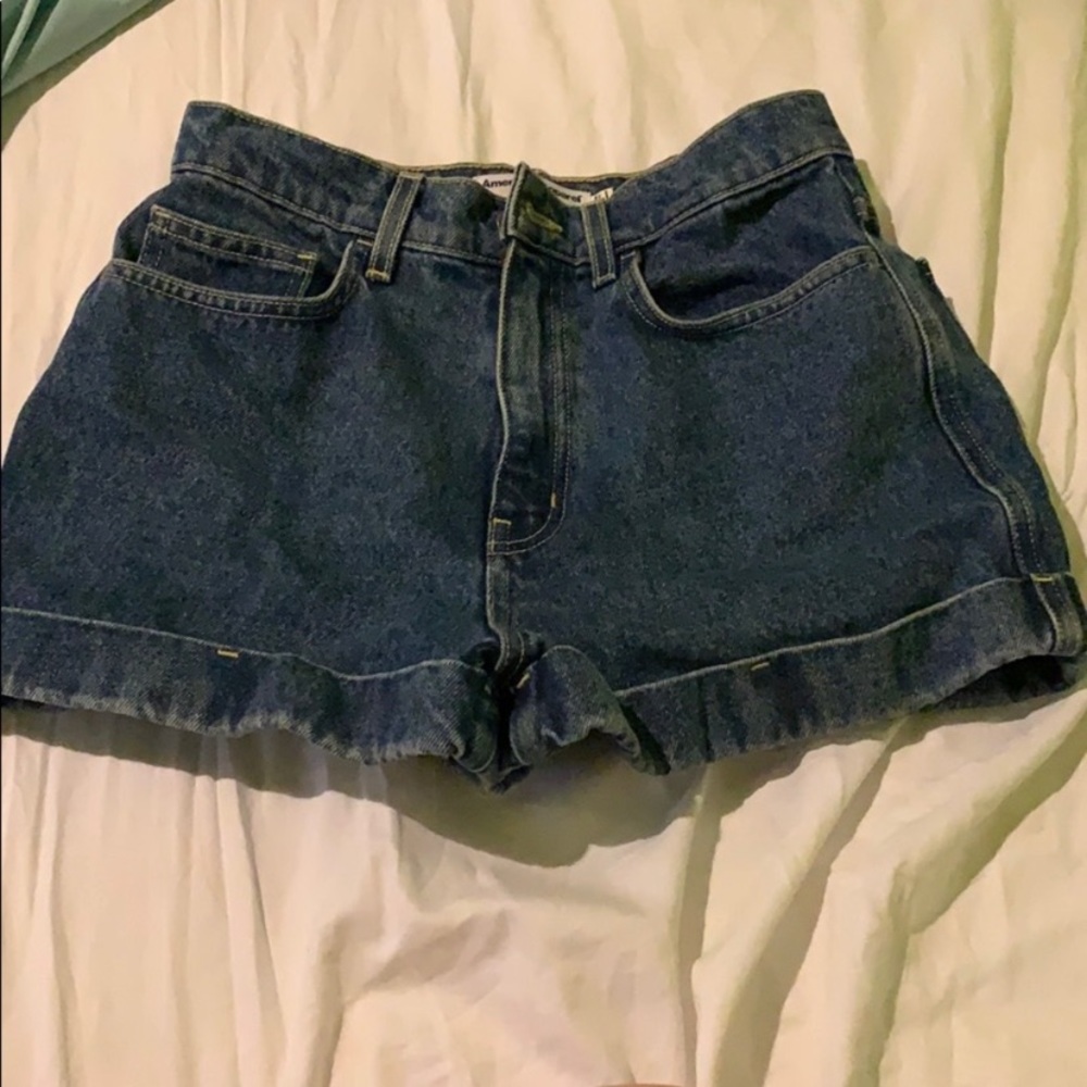 High waisted denim shorts s 28 American apparel
